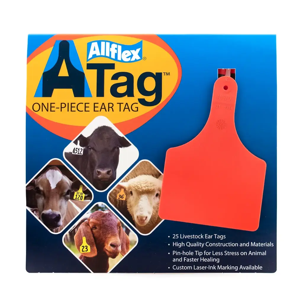 Allflex A-Tag 1pc Cow (25/package)