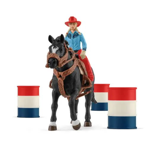 [42576] Schleich Barrel Racing with Cowgirl