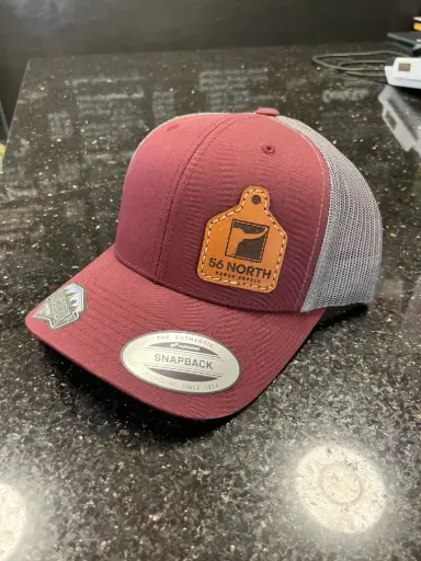Baseball Hat - Leather Patch (Cow Tag)