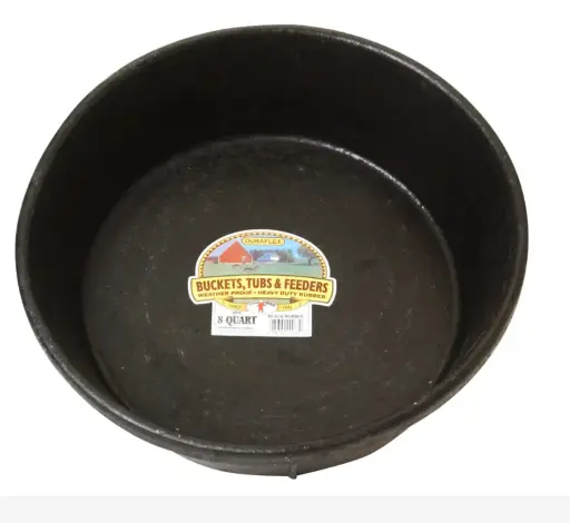 [115-423] Miller (Little Giant)- Rubber Heavy Duty Feed Pan (8qt) HP86