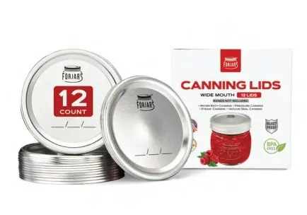 FORJARS - REGULAR (STANDARD) Canning Lids/Rings